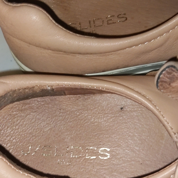 J/Slide Leather Bow  Platform Pink Sneakers - Picture 4 of 8